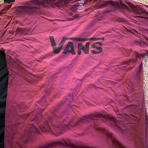 Vans Maroon Crew Neck Tee